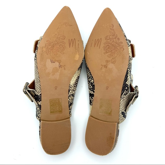 Mi,iM Hannah Slide on Snakeskin Print Mules Size 8 - Picture 8 of 10